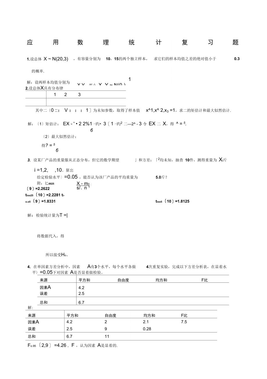 应用数理统计试题.docx_第1页