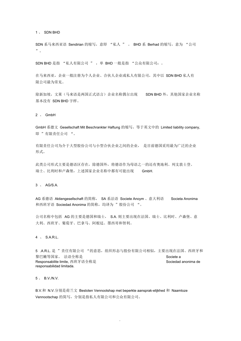 不同国家公司的后缀.docx_第1页