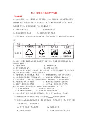 九年级化学下册 11.4 化学与环境保护中考题 （新版）鲁教版.doc