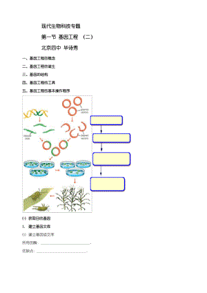 基因工程二基因工程的基本操作程序.pdf