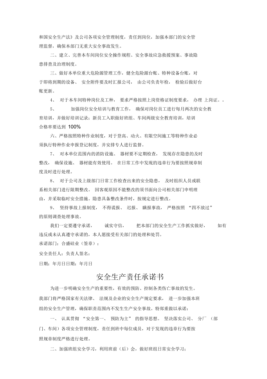 安全生产责任承诺书.docx_第3页