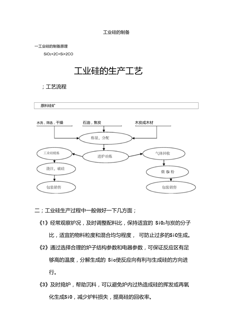 工业硅的生产工艺.doc_第1页