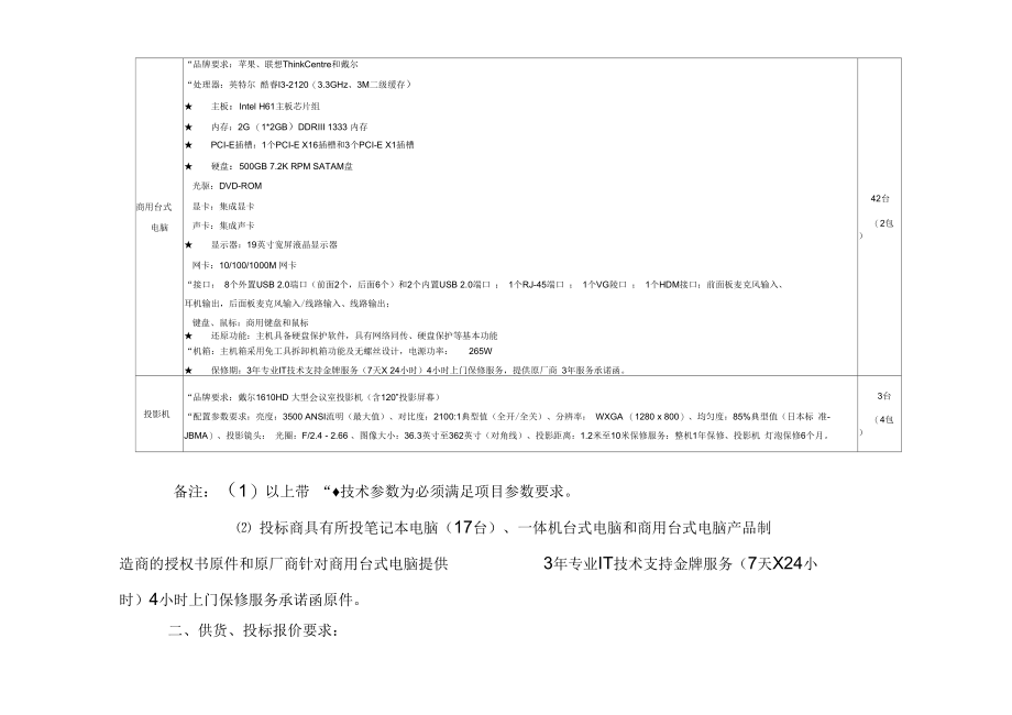 设备采购供货及报价及要求.docx_第2页