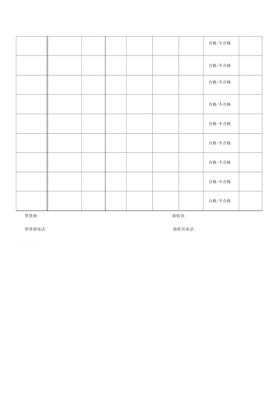 餐饮食品采购进货台账.docx_第2页