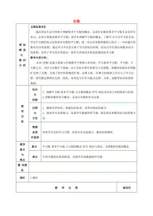 七年级数学下册 第6章 实数复习教案1 （新版）新人教版-（新版）新人教版初中七年级下册数学教案.doc