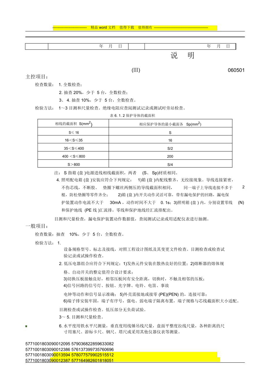 照明配电箱安装工程检验批质量验收记录表.doc_第2页