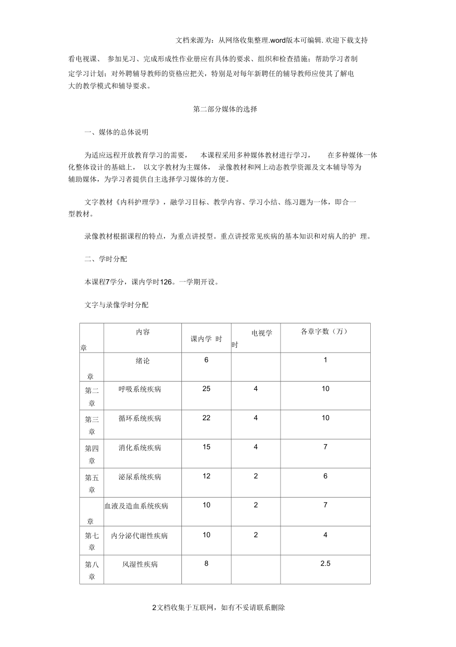 内科护理学〉课程教学大纲.docx_第2页