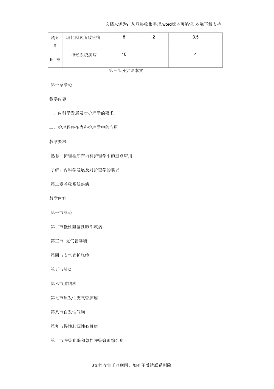 内科护理学〉课程教学大纲.docx_第3页