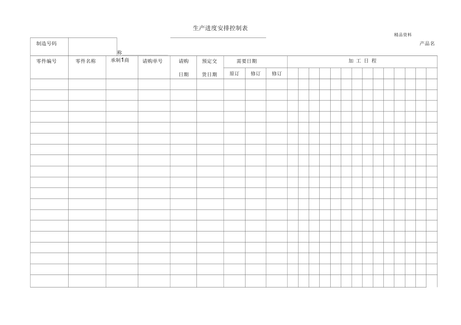 生产进度安排控制表(二).docx_第1页