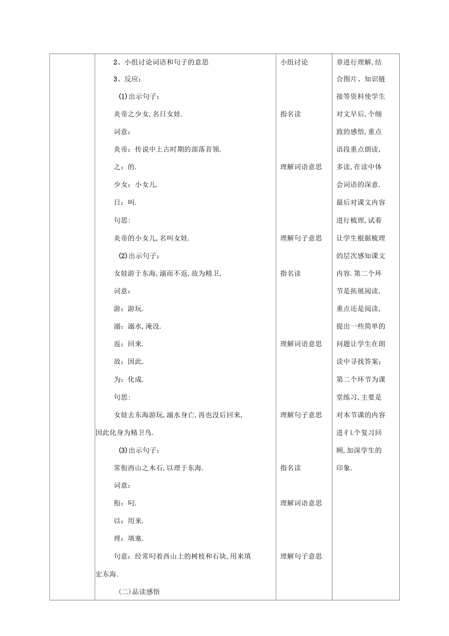 2020部编版小学语文第13课精卫填海第二课时教学设计.docx_第2页