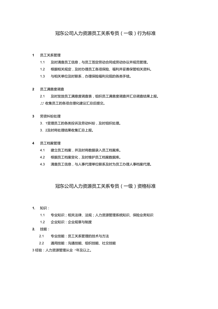 人力资源员工关系专员重点.doc_第1页