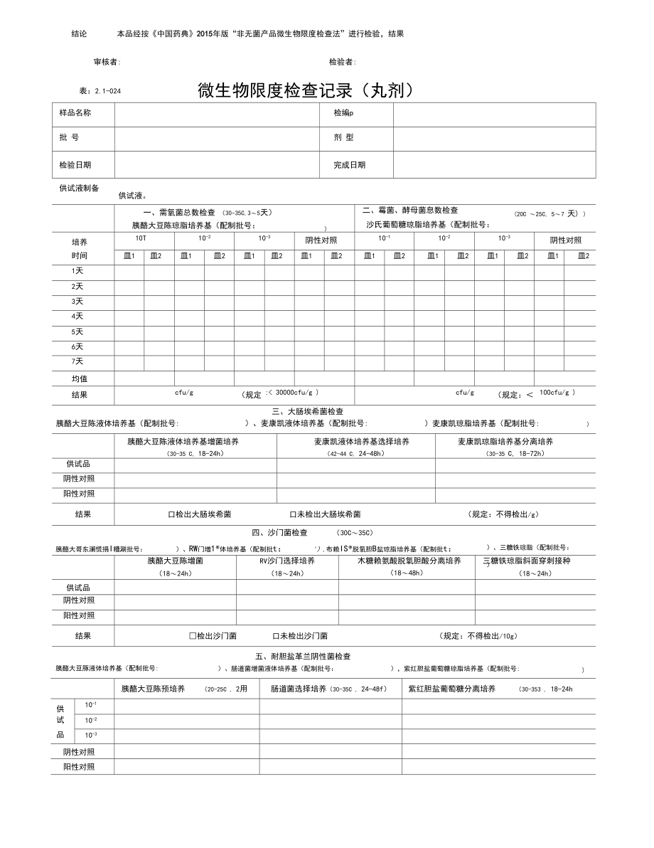 微生物限度检查记录版.docx_第3页