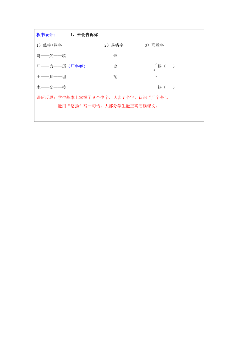 二年级语文下册《云会告诉你》教案 北京版 教案.doc_第3页