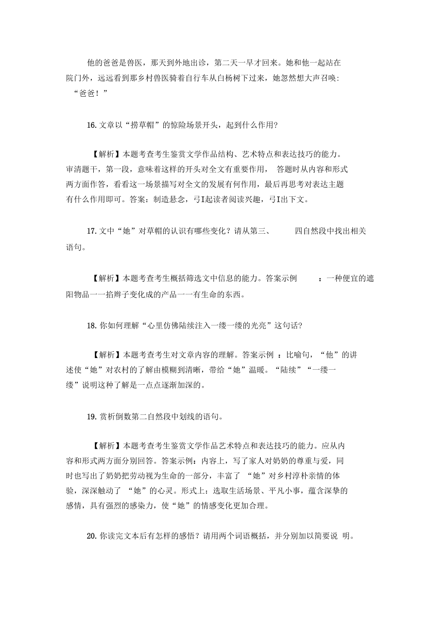 《掐辫子刘心武》阅读答案及解析_0.docx_第3页