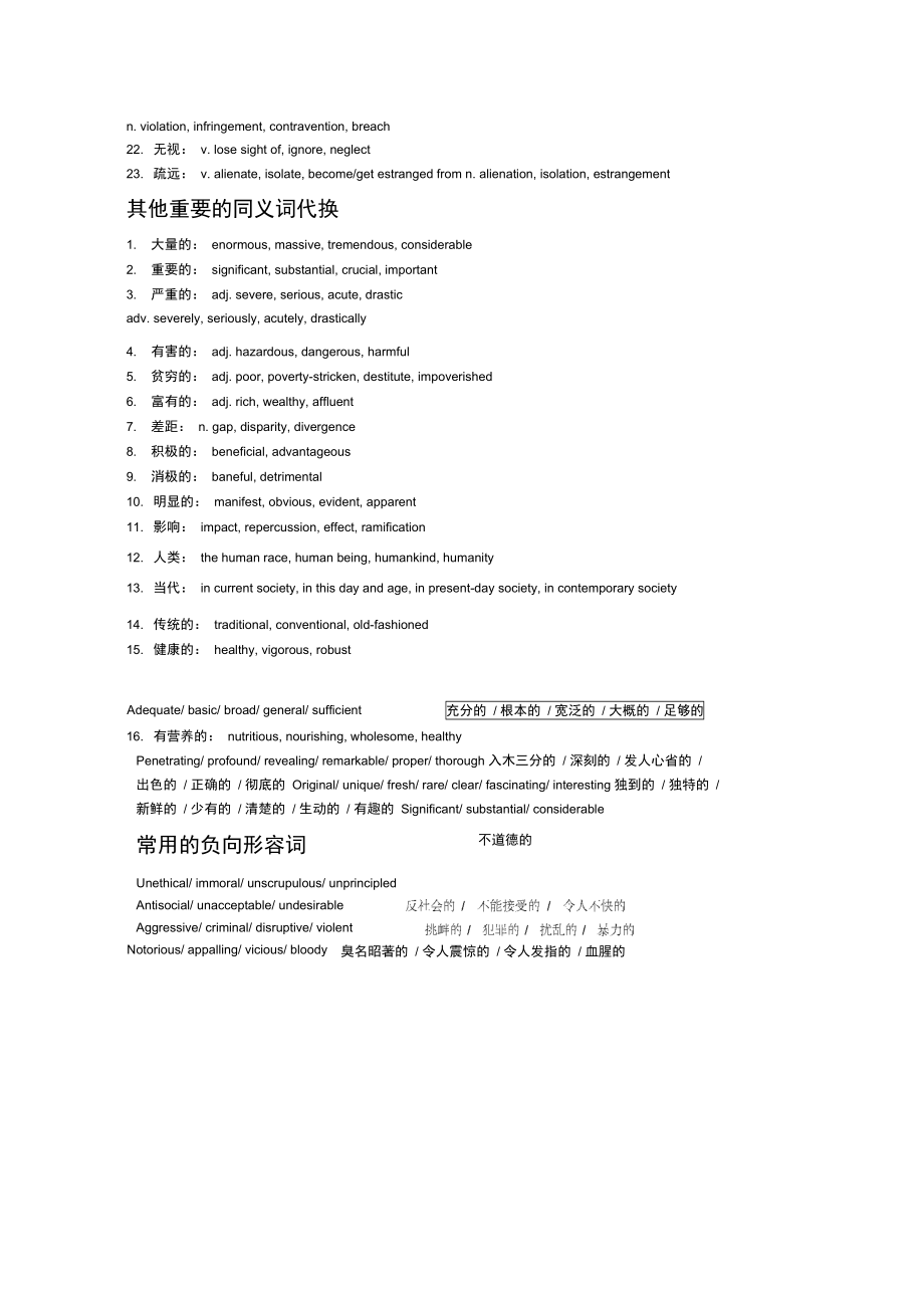 雅思考试必备：160个同义词替换.docx_第3页