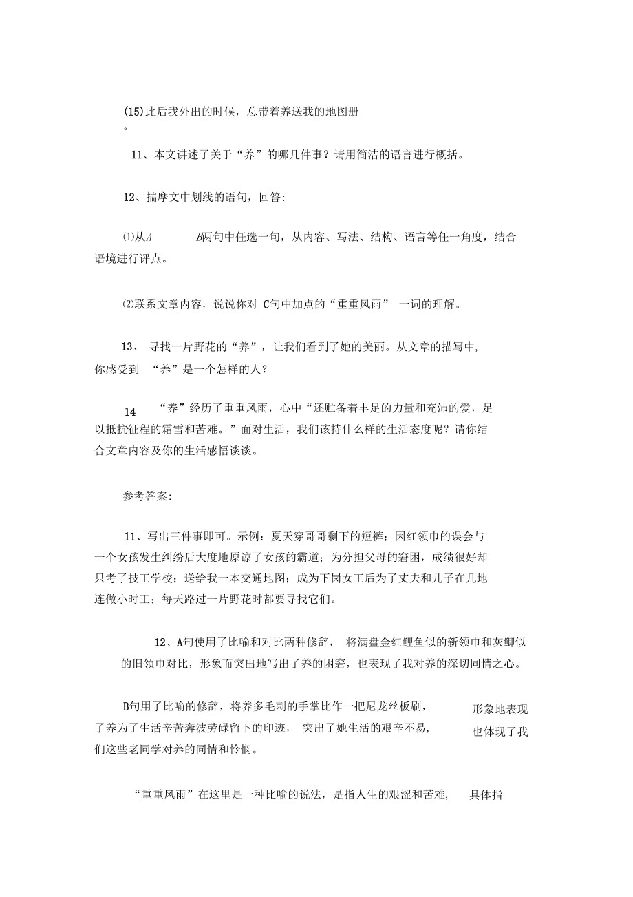 《我在寻找那片野花(17分)》阅读答案.docx_第3页