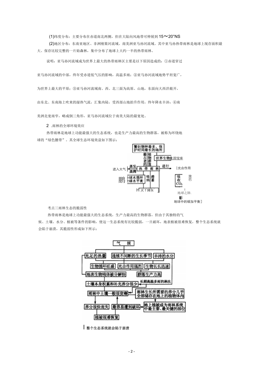 森林的开发和保护——以亚马孙热带雨林为例.docx_第2页