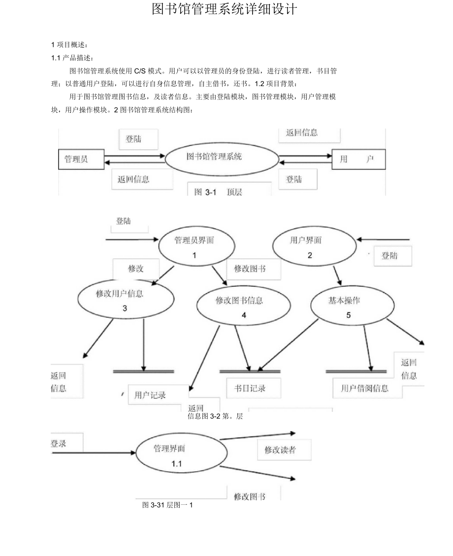 软件工程图书管理系统-详细设计.docx_第1页