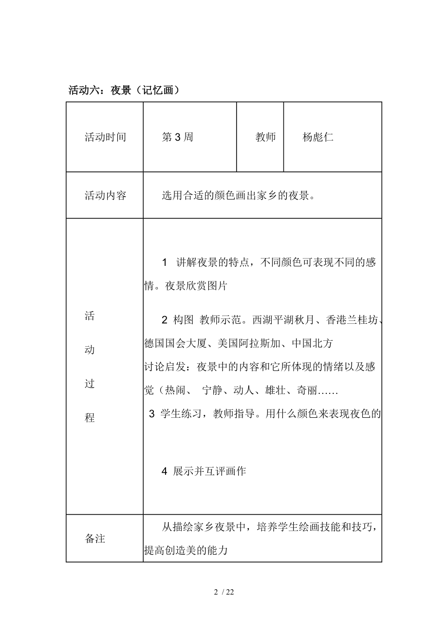 美术兴趣小组活动教案及活动记录分享.doc_第2页