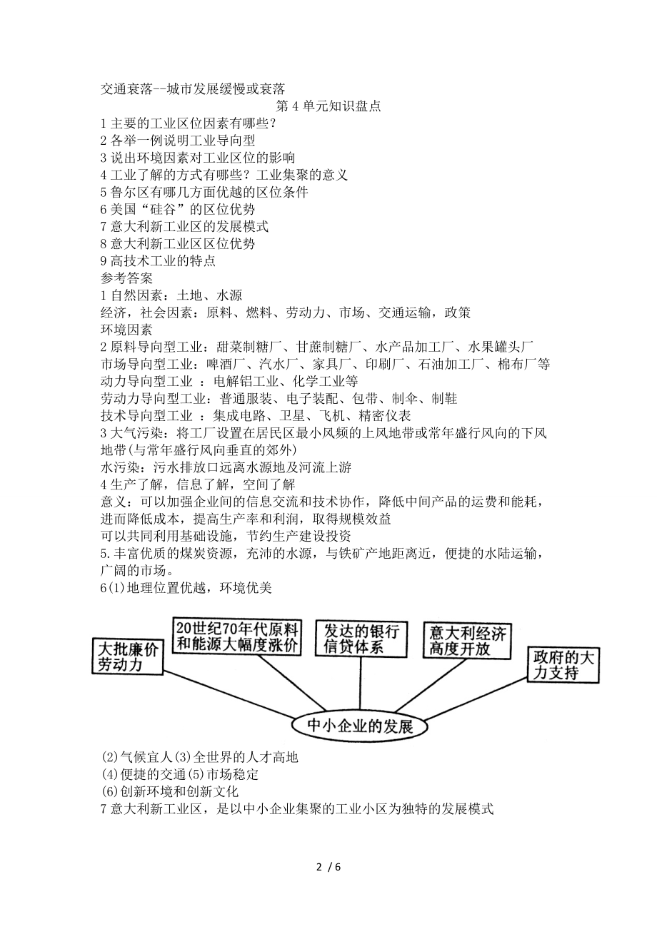 （推荐）人教版地理必修二基本知识提纲(适合高一、高二、高三).doc_第2页