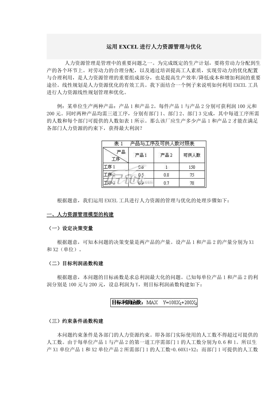 运用excel进行人力资源管理与优化.docx_第1页