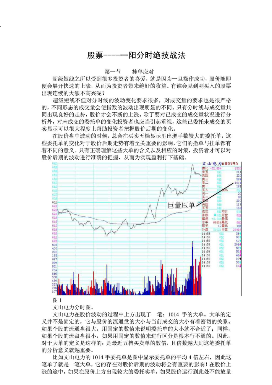 股票----一阳分时绝技战法.docx_第1页