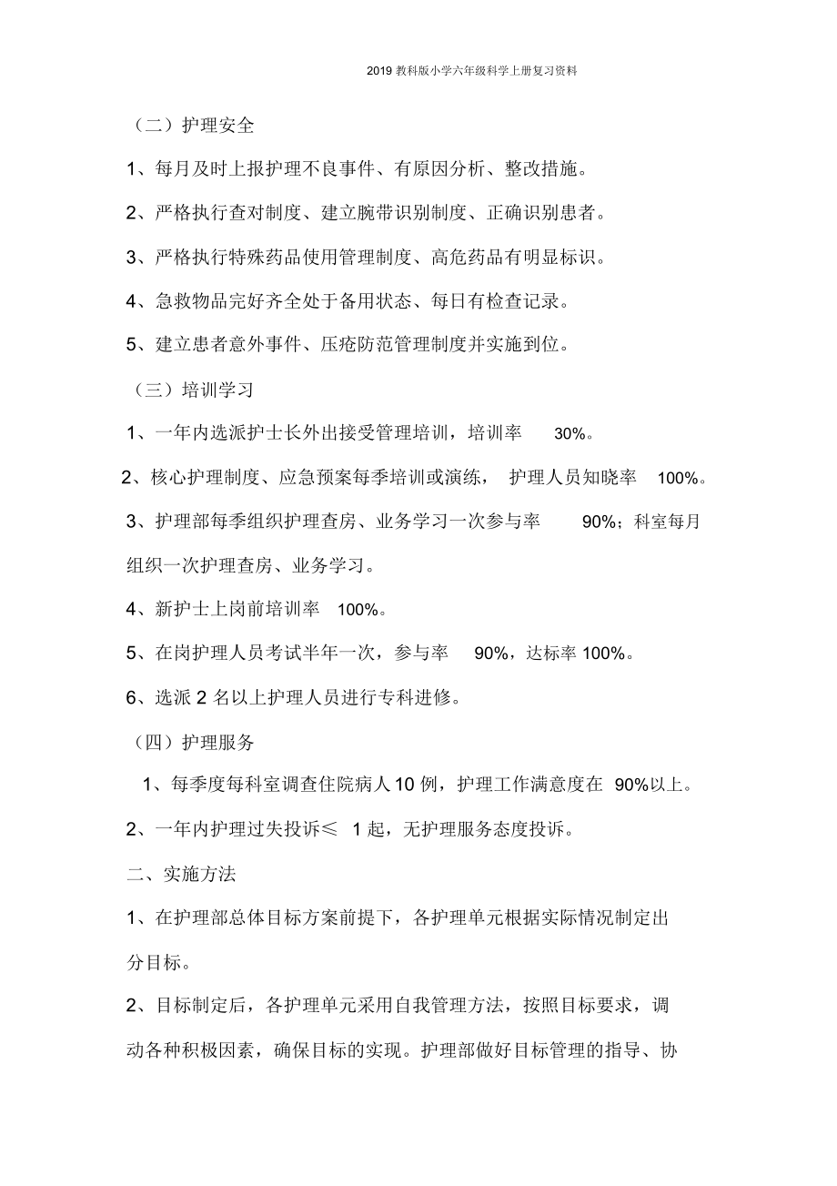 2019护理部目标管理方案.docx_第2页