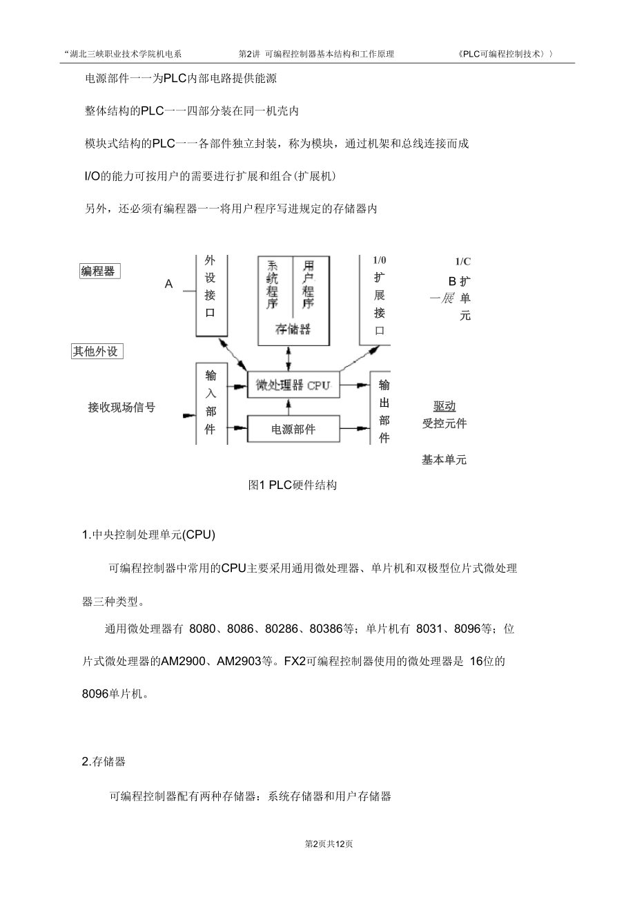 PLC的基本结构和工作原理.docx_第2页