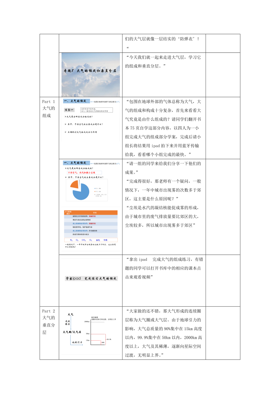 大气的组成和垂直分层教学设计.doc_第2页