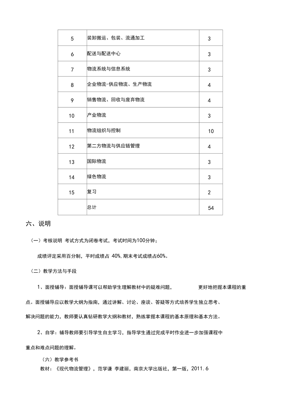 现代物流管理_教学大纲.docx_第3页