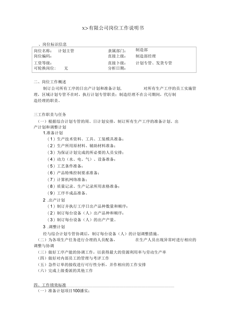 公司个岗位职务分析1.docx_第1页