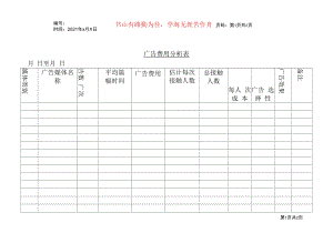 某销售公司广告费用分析表.docx