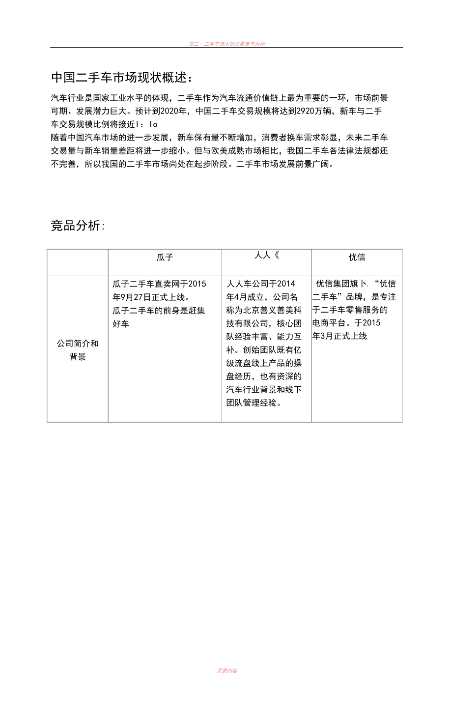 二手车竞品分析.docx_第1页