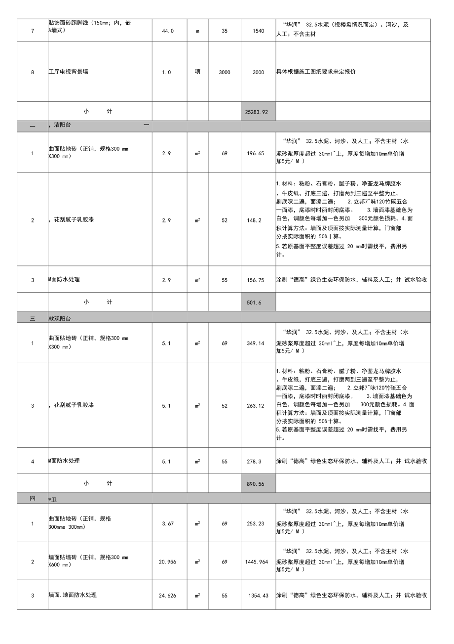 房子装修报价单样本.docx_第3页