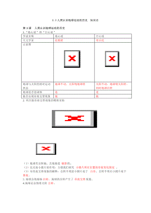 2.3人类认识地球运动的历史 知识点.docx