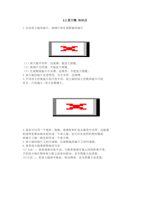 1.1放大镜 知识点.docx