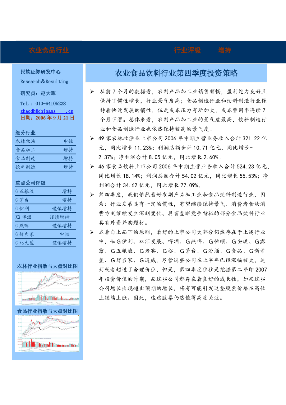 农业食品饮料行业季度投资策略研究.doc_第1页