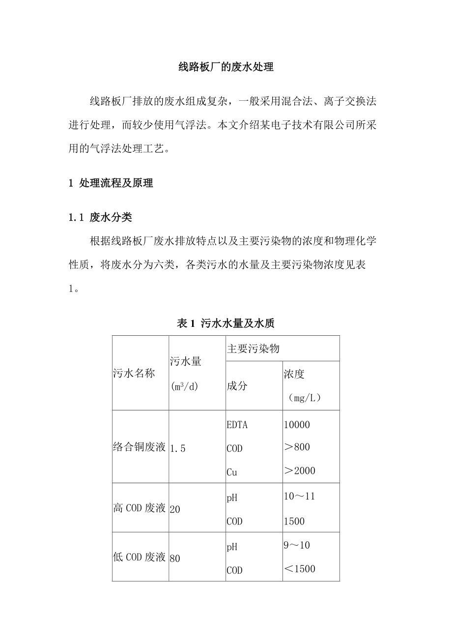 精品资料（2021-2022年收藏的）线路板厂的废水处理.doc_第1页