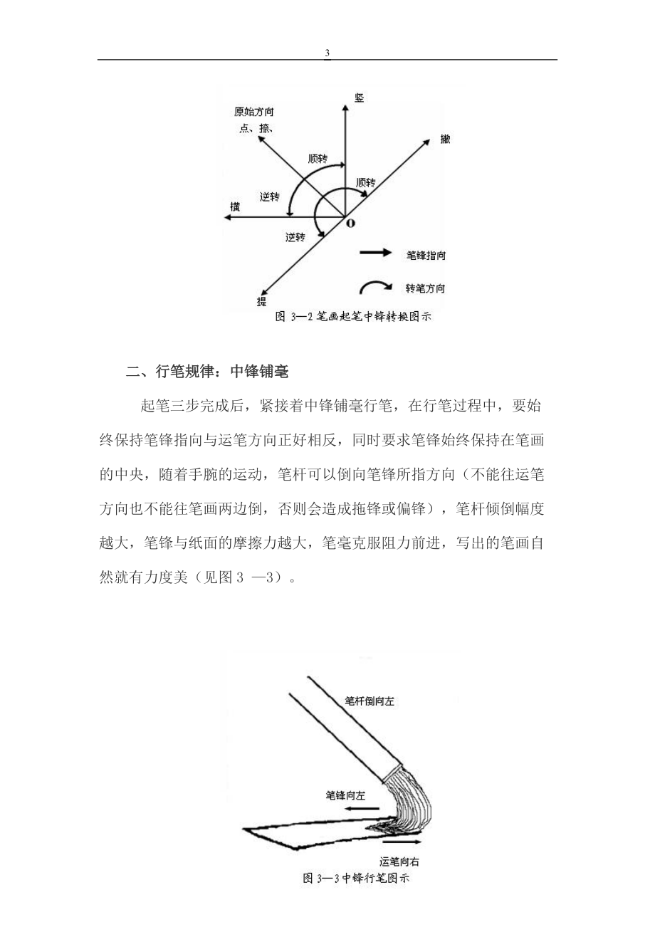 毛笔书写规律-书法技巧-毛笔字书写.doc_第3页