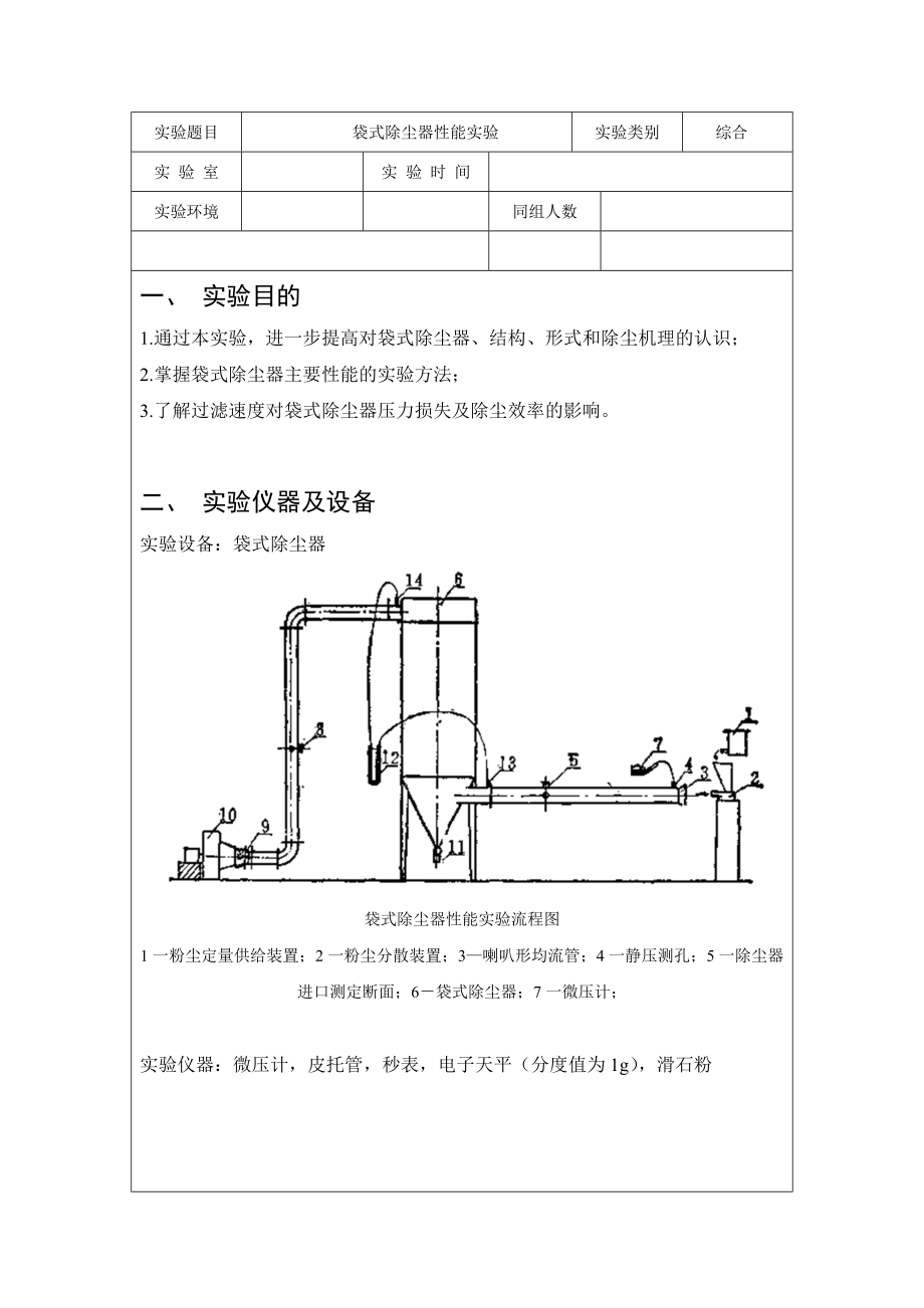 精品资料（2021-2022年收藏的）袋式除尘器性能实验汇总.doc_第2页