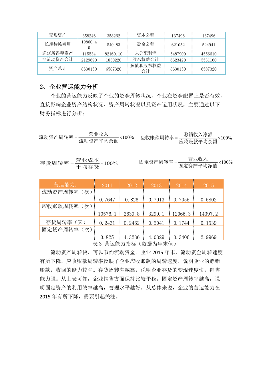 贵州茅台酒股份有限公司财务分析--修改版.doc_第3页