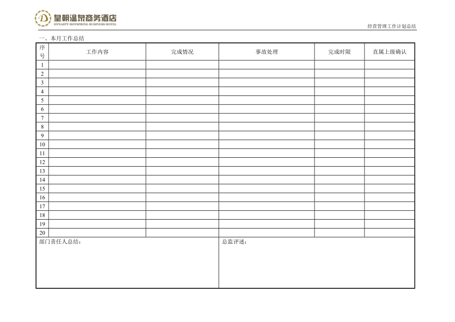 2021-2022年酒店工作计划与总结.doc_第2页