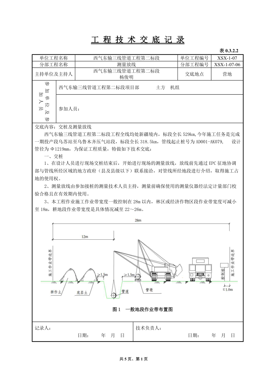 测量放线作业技术交底.doc_第1页