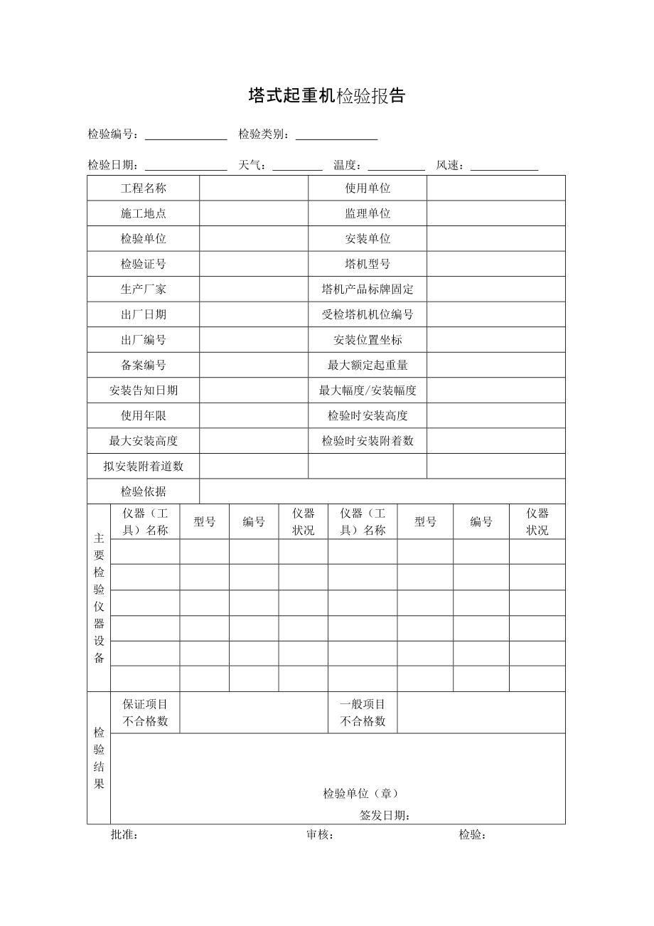 4.塔式起重机检验报告.doc_第1页