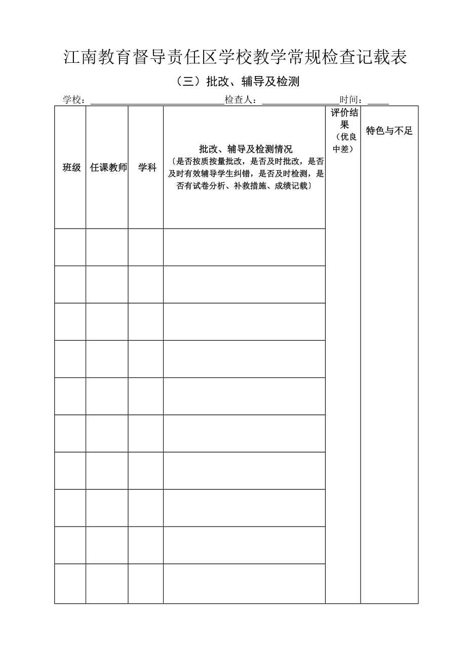 精品资料（2021-2022年收藏）教学常规检查记载表.doc_第3页