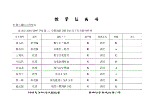 精品资料（2021-2022年收藏）教学任务书..doc