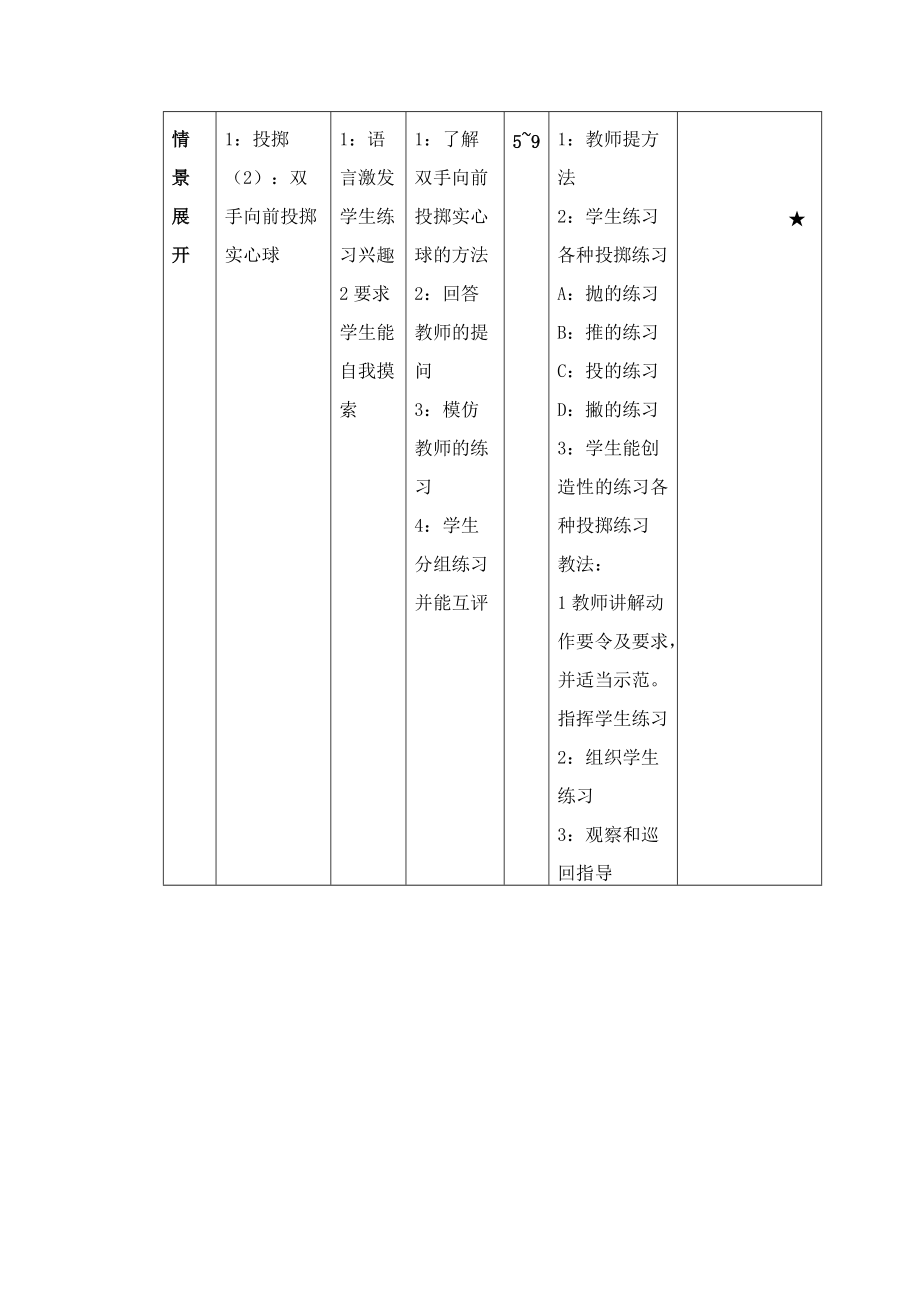 初一体育与健康投掷2教案.doc_第2页