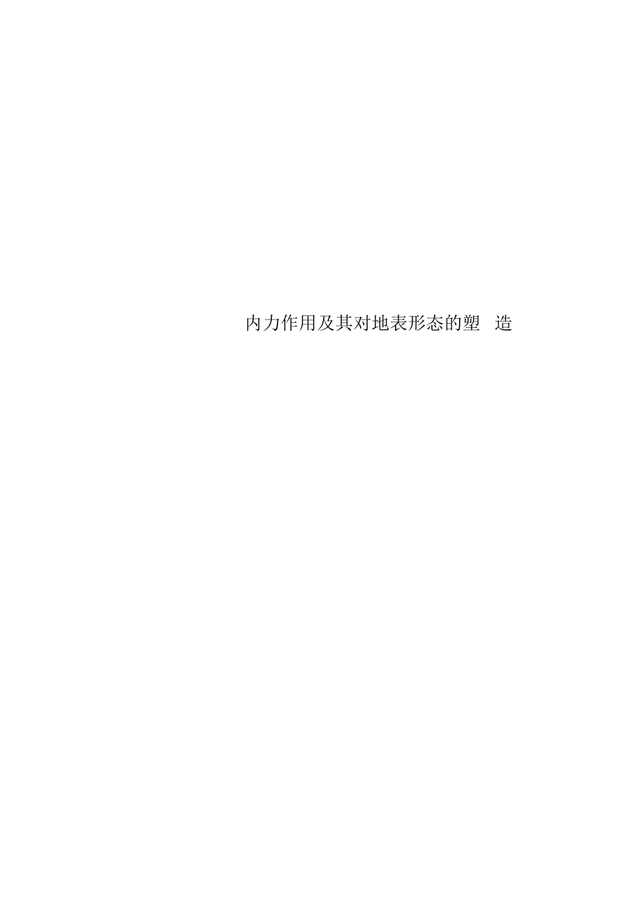 内力作用及其对地表形态的塑造.docx_第1页