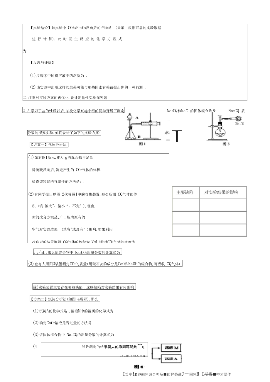 初三化学试验探究题模板.docx_第2页