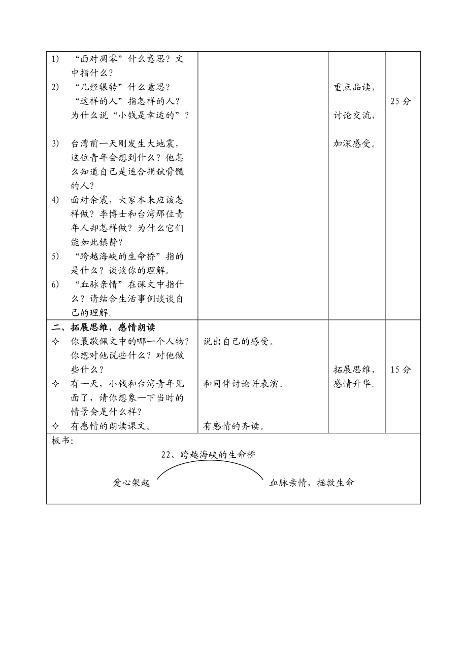 《跨越海峡的生命教案.doc_第2页